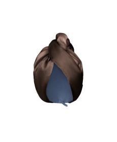 MOLODO Silk Turban With Microfiber Brown Шовковий тюрбан з мікрофіброю, коричневий - Написати відгук