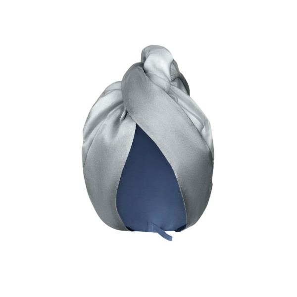 MOLODO Silk Turban With Microfiber Grey Шовковий тюрбан з мікрофіброю, сірий