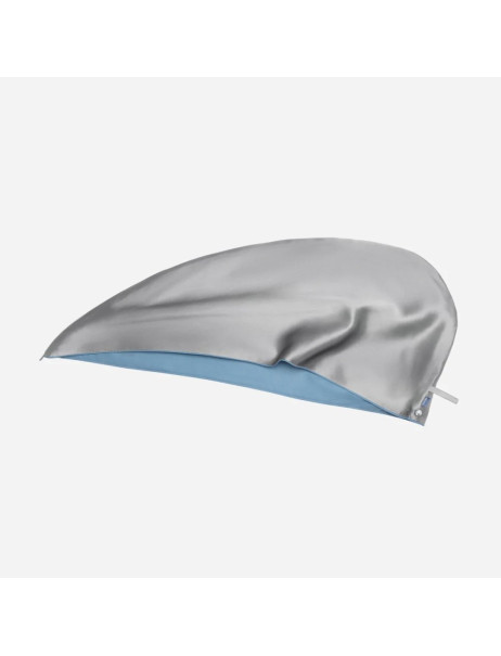 MOLODO Silk Turban With Microfiber Grey Шелковый тюрбан с микрофиброй, серый