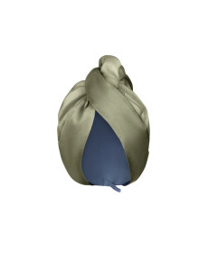 MOLODO Silk Turban With Microfiber Forest Moss Шелковый тюрбан с микрофиброй, оливковый - Написать отзыв