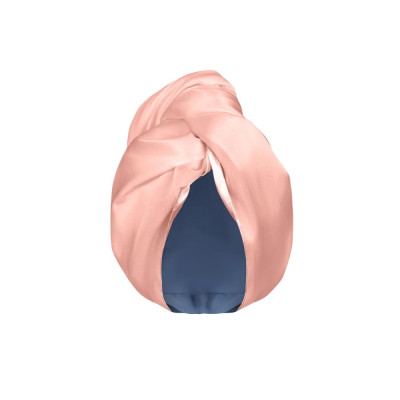 MOLODO Silk Turban With Microfiber Powder Pink Шелковый тюрбан с микрофиброй, пудровый