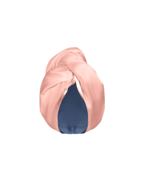 MOLODO Silk Turban With Microfiber Powder Pink Шелковый тюрбан с микрофиброй, пудровый