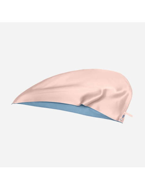 MOLODO Silk Turban With Microfiber Powder Pink Шелковый тюрбан с микрофиброй, пудровый