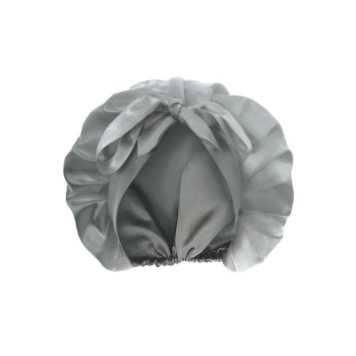 MOLODO Silk Night Cap Stone Grey Шелковая шапочка для сна, серая