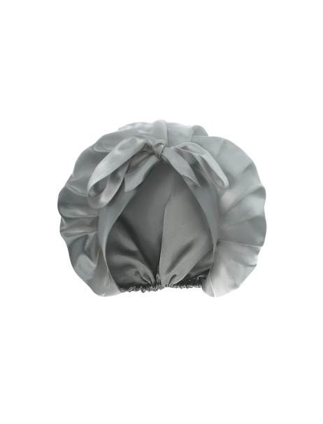 MOLODO Silk Night Cap Stone Grey Шовкова шапочка для сну, сіра