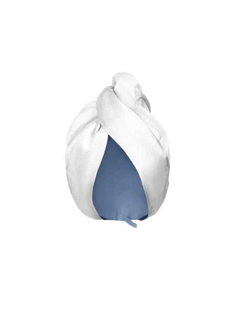 MOLODO Silk Turban With Microfiber Milk Шелковый тюрбан с микрофиброй, молочный