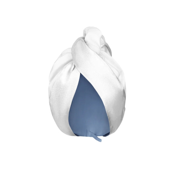 MOLODO Silk Turban With Microfiber Milk Шовковий тюрбан з мікрофіброю, молочний