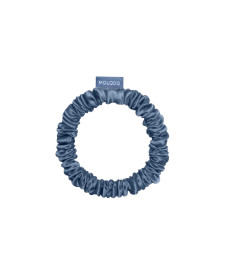MOLODO Silk Scrunchie Mini Blue Тонка шовкова резинка для волосся, блакитна - Написати відгук
