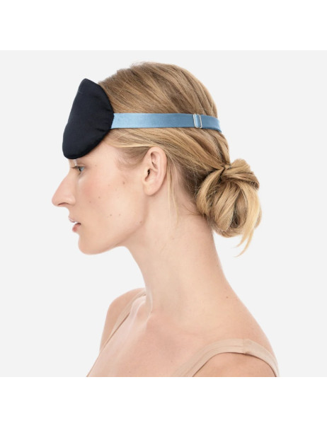 MOLODO Silk Mulberry Sleep Mask Black Шовкова маска для сну, чорна