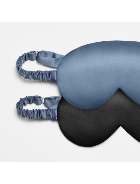 MOLODO Silk Mulberry Sleep Mask Black Шовкова маска для сну, чорна