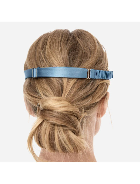 MOLODO Silk Mulberry Sleep Mask Blue Шелковая маска для сна, голубая