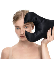 MOLODO Silk Anti-Aging Pillow Key Black Антивозрастная подушка против морщин вокруг глаз, черная - Написать отзыв