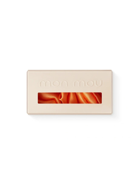 Mon Mou Silk Large Scrunchie Orange Об'ємна резинка з натурального шовку (помаранчевий)