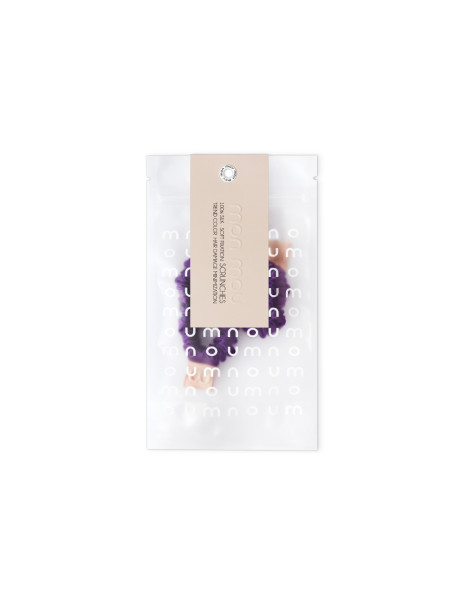 Mon Mou Mini Slim Silk Scrunchie Purple Набір із 2 тонких резинок з натурального шовку (фиолетовий)