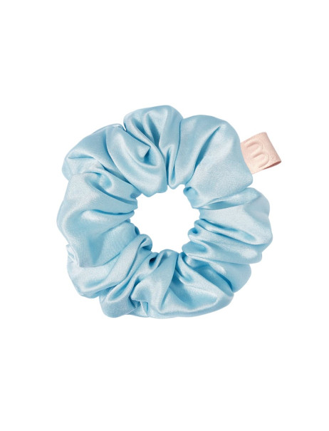 Mon Mou Silk Large Scrunchie Baby Blue Об'ємна резинка для волосся з натурального шовку (Ніжно-блакитний)