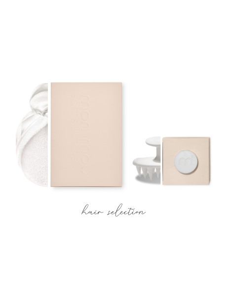 Mon Mou Hair Selection Set White Набор аксессуаров для деликатного ухода за волосами, белый