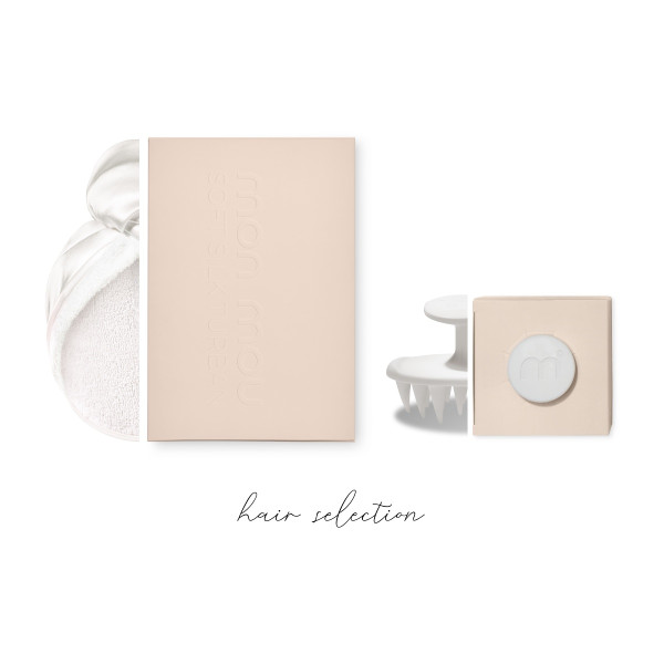 Mon Mou Hair Selection Set White Набор аксессуаров для деликатного ухода за волосами, белый