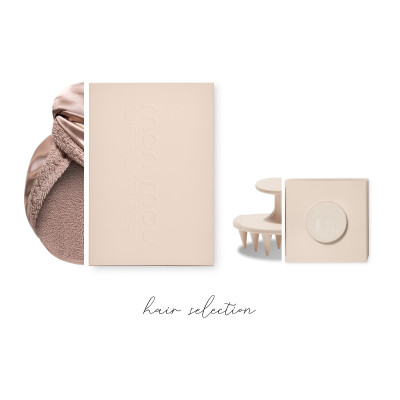 Mon Mou Hair Selection Set Beige Набор аксессуаров для деликатного ухода за волосами, бежевый