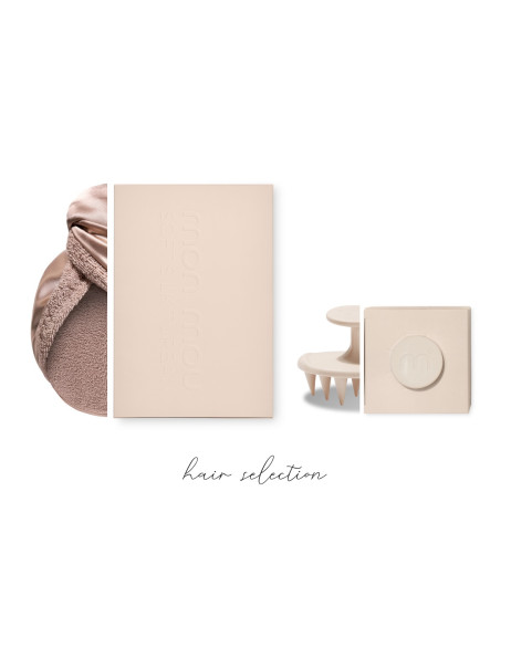 Mon Mou Hair Selection Set Beige Набор аксессуаров для деликатного ухода за волосами, бежевый
