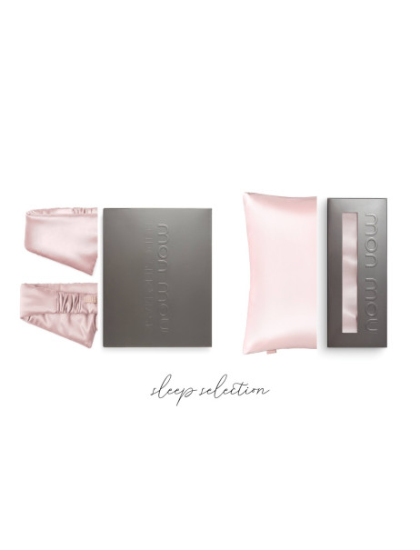 Mon Mou Sleep Selection Pink Шовковий набір для сну та відпочинку, рожевий