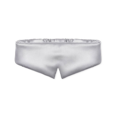 Mon Mou Pure Silk Mask Pearl Gray Шелковая маска для сна и отдыха (жемчужно-серая)