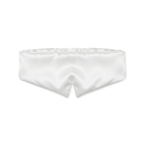 Mon Mou Pure Silk Mask White Шелковая маска для сна и отдыха (белая)