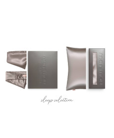 Mon Mou Sleep Selection Taupe Шовковий набір для сну та відпочинку, сіро-бежевий - Написати відгук