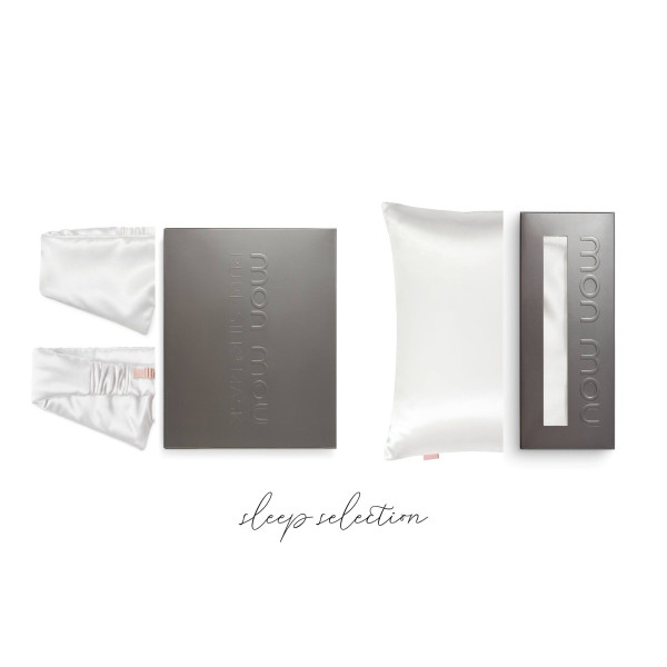 Mon Mou Sleep Selection White Шовковий набір для сну та відпочинку, білий