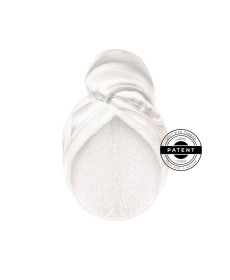 Mon Mou Hair Soft Silk Turban White Двосторонній рушник-тюрбан для делікатного сушіння волосся (Білий) - Написати відгук