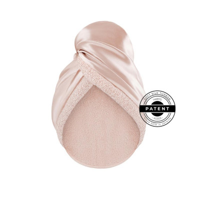 Mon Mou Hair Soft Silk Turban Nude Двухстороннее полотенце-тюрбан для деликатной сушки волос (Нюдовый)