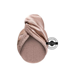 Mon Mou Hair Soft Silk Turban Beige Двухстороннее полотенце-тюрбан для деликатной сушки волос (бежевый) - Написать отзыв