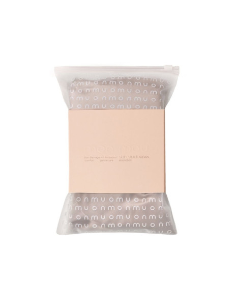 Mon Mou Hair Soft Silk Turban Beige Двухстороннее полотенце-тюрбан для деликатной сушки волос (бежевый)