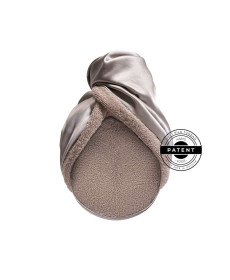 Mon Mou Hair Soft Silk Turban Taupe Двосторонній рушник-тюрбан для делікатного сушіння волосся (сіро-бежевий) - Написати відгук