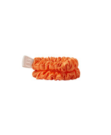 Mon Mou Mini Slim Silk Scrunchie Orange Набір із 2 тонких резинок з натурального шовку (помаранчевий) - Написати відгук