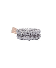 Mon Mou Mini Slim Silk Scrunchie Pearl Gray Набір із 2 тонких резинок з натурального шовку (Перлинно-сірий) - Написати відгук