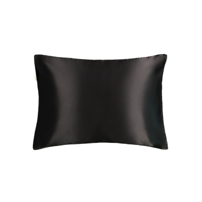 Mon Mou Soft Silk Pillowcase Black Наволочка с натуральным 100% шелком (Черный)