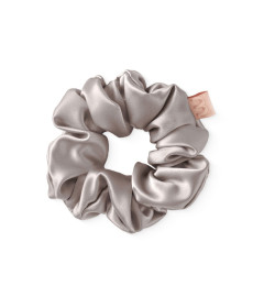 Mon Mou Silk Large Scrunchie Taupe Об'ємна резинка для волосся з натурального шовку (Сіро-бежевий) - Написати відгук