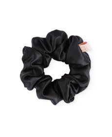 Mon Mou Silk Large Scrunchie Black Об'ємна резинка для волосся з натурального шовку (Чорний) - Написати відгук