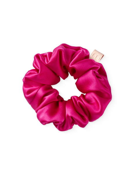 Mon Mou Silk Large Scrunchie Berry Об'ємна резинка для волосся з натурального шовку (Ягідний)