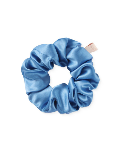 Mon Mou Silk Large Scrunchie Sky Blue Об'ємна резинка для волосся з натурального шовку (Блакитний)