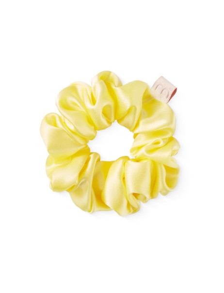 Mon Mou Silk Large Scrunchie Yellow Об'ємна резинка для волосся з натурального шовку (Жовтий)