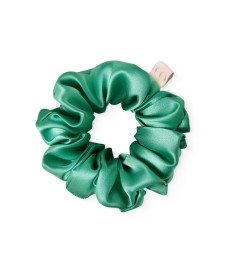 Mon Mou Silk Large Scrunchie Green Об'ємна резинка для волосся з натурального шовку (Зелений) - Написати відгук