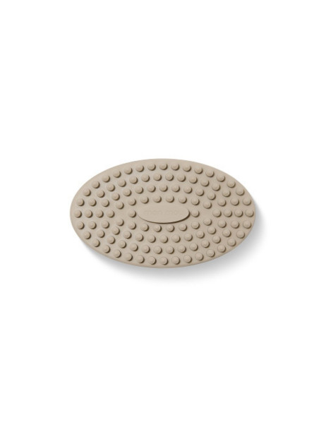 Mon Mou Soft Body Brush Taupe Силіконова щіточка для очищення шкіри (Сіро-бежевий)