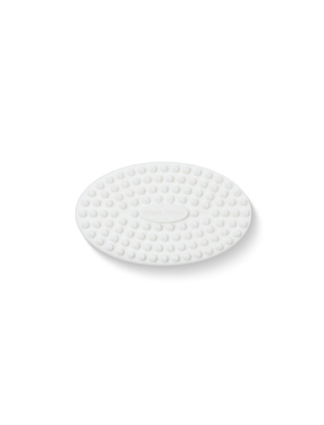 Mon Mou Soft Body Brush White Силіконова щіточка для очищення шкіри (Білий)