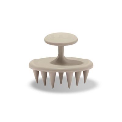 Mon Mou Soft Scrub Brush Taupe Силиконовая щетка для очищения кожи головы (Серо-бежевый)