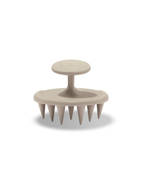 Mon Mou Soft Scrub Brush Taupe Силиконовая щетка для очищения кожи головы (Серо-бежевый)