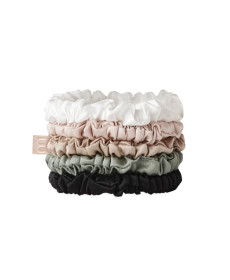 Mon Mou Silk Slim Scrunchies Set Набір із 5 тонких резинок з натурального шовку - Написати відгук
