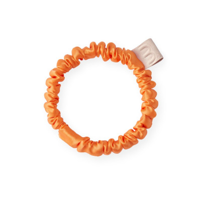 Mon Mou Slim Silk Scrunchie Orange Тонкая шелковая резинка (оранжевый)