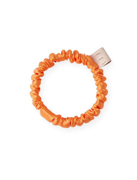 Mon Mou Slim Silk Scrunchie Orange Тонка шовкова резинка (помаранчевий)
