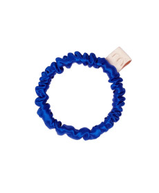 Mon Mou Silk Slim Scrunchie Dark Blue Тонкая резинка из натурального шелка (Синий электрик) - Написать отзыв